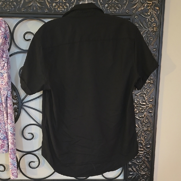 Women's Black Short Sleeve Shirt - Picture 2 of 3